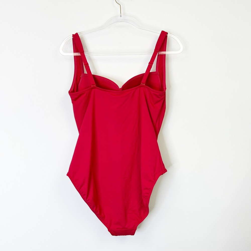 NEW Sea Level Australia Twist Front Multifit One Piece Swimsuit Womens 12 US Red - Picture 6 of 9